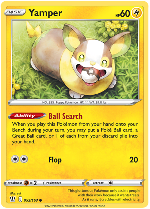 Yamper (052/163) [Sword & Shield: Battle Styles] | Jack's On Queen