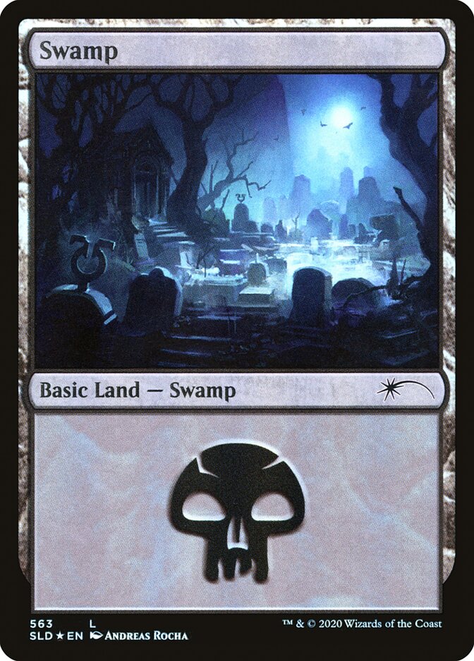 Swamp (Spooky) (563) [Secret Lair Drop Promos] | Jack's On Queen