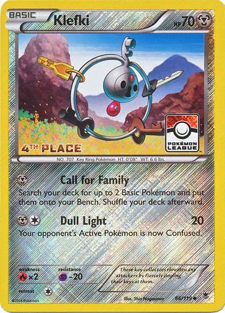 Klefki (66/119) (League Promo 4th Place) [XY: Phantom Forces] | Jack's On Queen