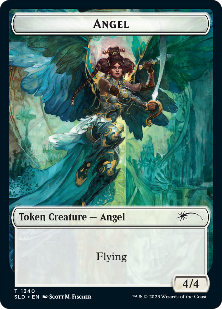 Angel (SLD) // Soldier (GRN) Double-Sided Token [Secret Lair: Angels Tokens] | Jack's On Queen