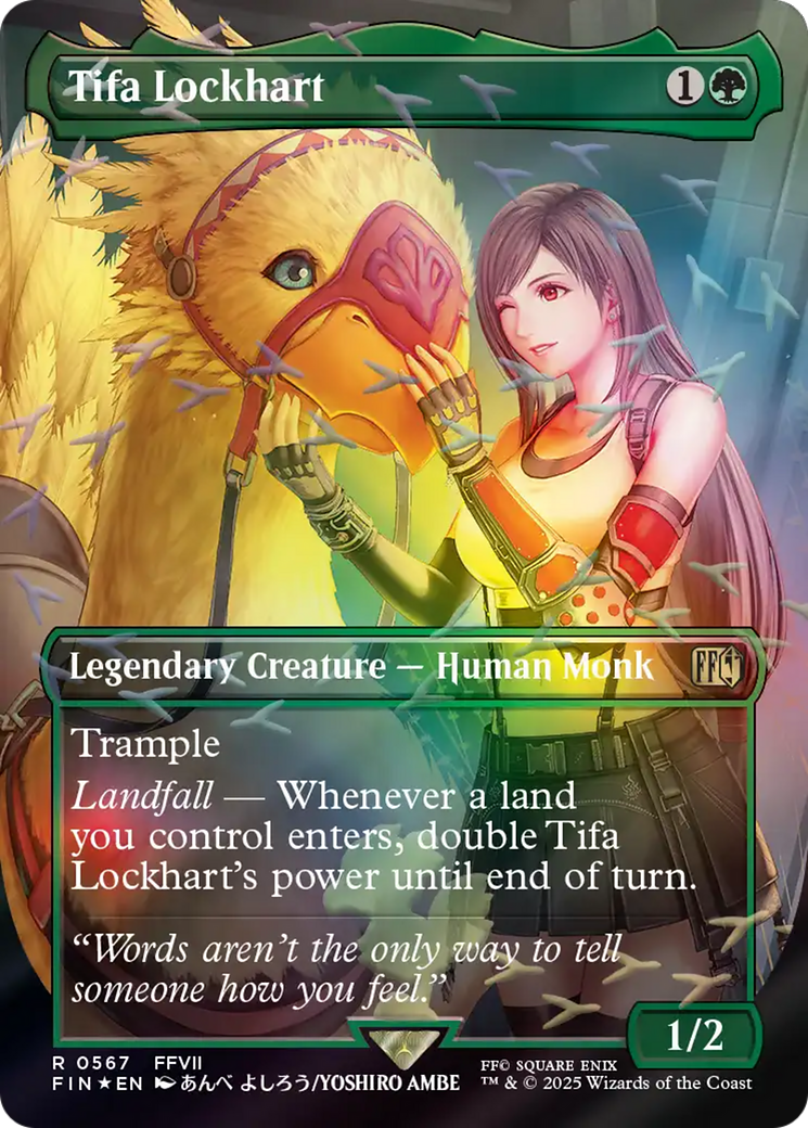Tifa Lockhart (Borderless) (Chocobo Track Foil) [FINAL FANTASY] | Jack's On Queen