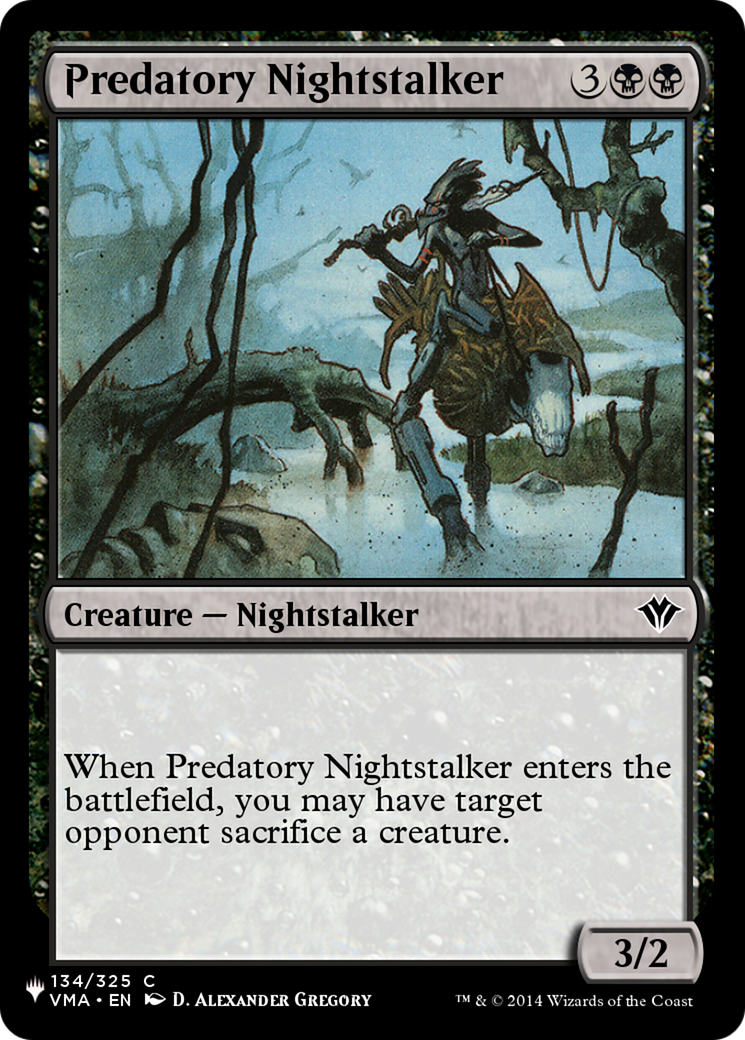 Predatory Nightstalker [The List Reprints] | Jack's On Queen