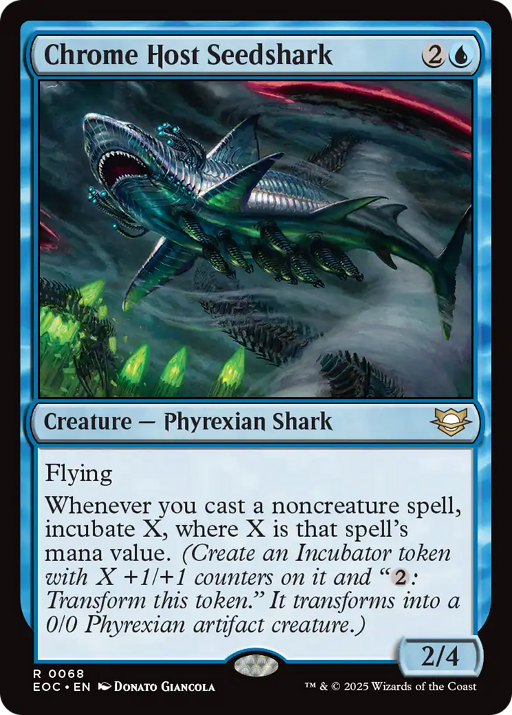 Chrome Host Seedshark [Edge of Eternities Commander] | Jack's On Queen