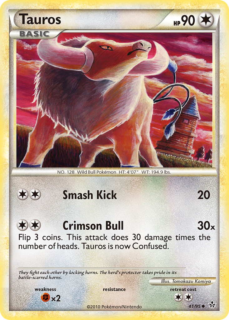 Tauros (41/95) [HeartGold & SoulSilver: Unleashed] | Jack's On Queen