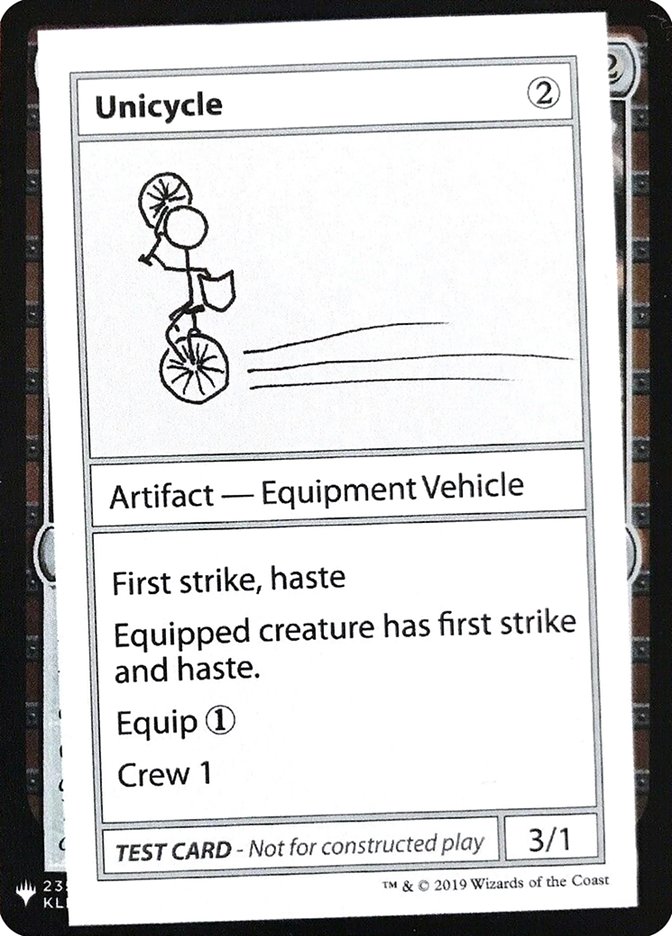 Unicycle [Mystery Booster Playtest Cards] | Jack's On Queen