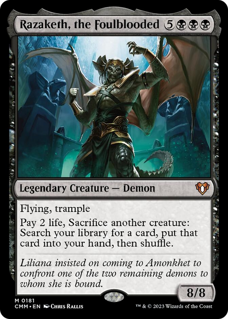 Razaketh, the Foulblooded [Commander Masters] | Jack's On Queen
