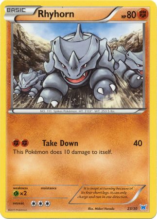 Rhyhorn (23/30) [XY: Trainer Kit 2 - Latios] | Jack's On Queen