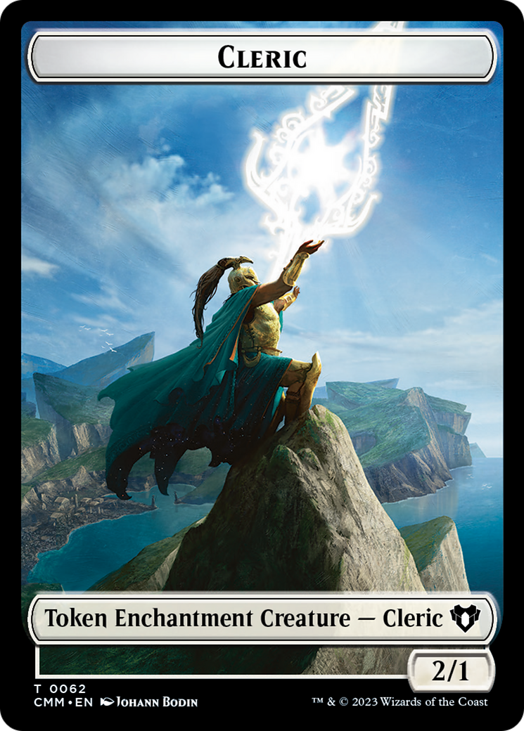 Elf Warrior // Cleric Double-Sided Token [Commander Masters Tokens] | Jack's On Queen