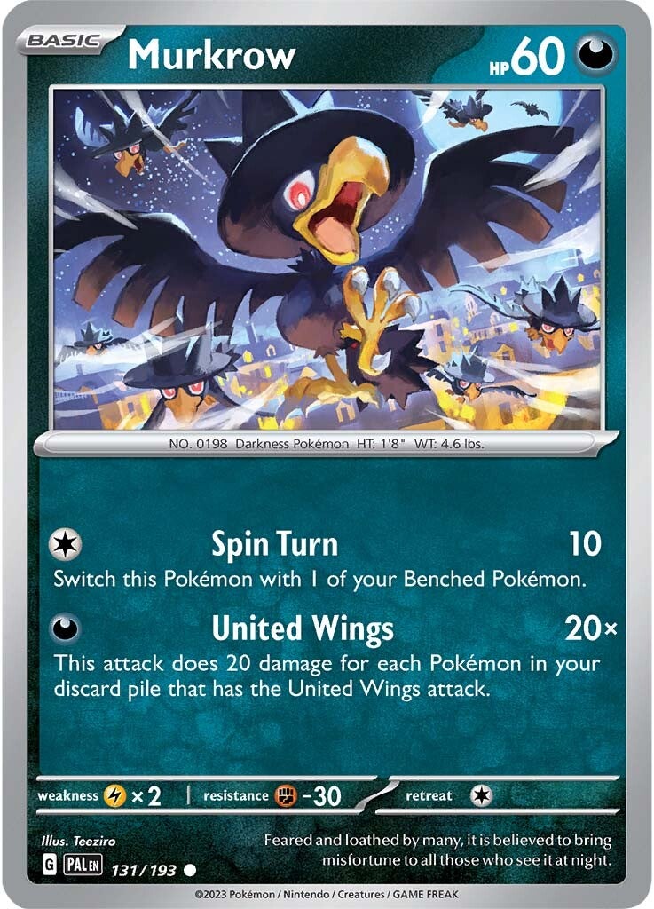 Murkrow (131/193) [Scarlet & Violet: Paldea Evolved] | Jack's On Queen