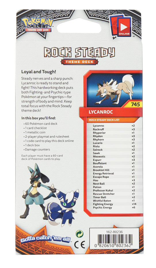 Sun & Moon: Burning Shadows - Theme Deck (Rock Steady) | Jack's On Queen