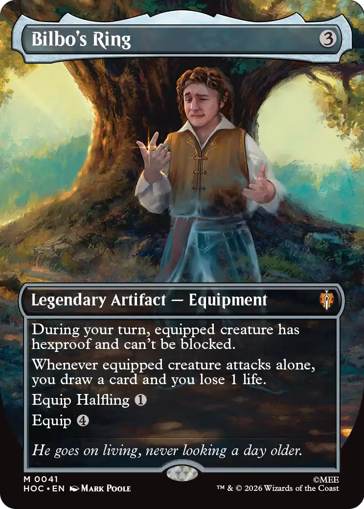 Bilbo's Ring (Borderless) (Surge Foil) [The Hobbit: Eternal-Legal] | Jack's On Queen