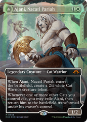 Ajani, Nacatl Pariah // Ajani, Nacatl Avenger (Borderless) (Textured Foil) [Modern Horizons 3] | Jack's On Queen