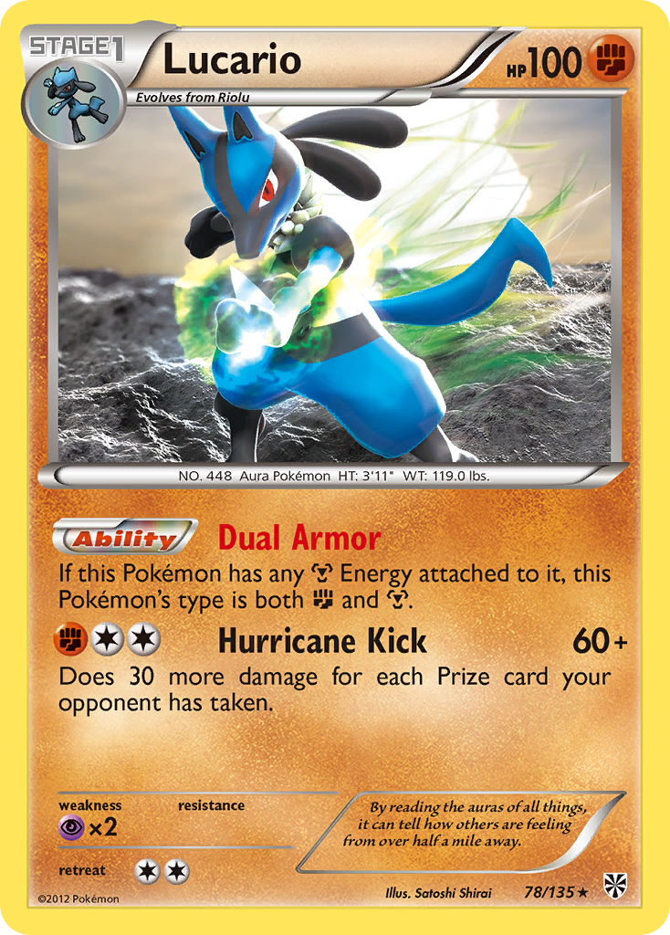 Lucario (78/135) [Black & White: Plasma Storm] | Jack's On Queen
