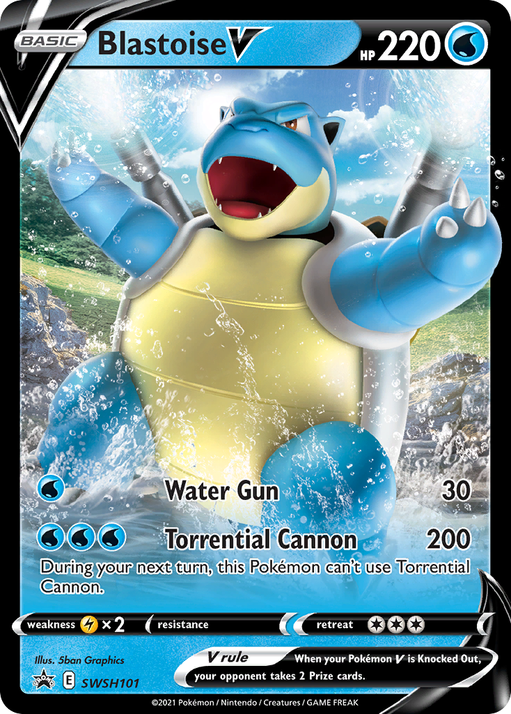 Blastoise V (SWSH101) [Sword & Shield: Black Star Promos] | Jack's On Queen