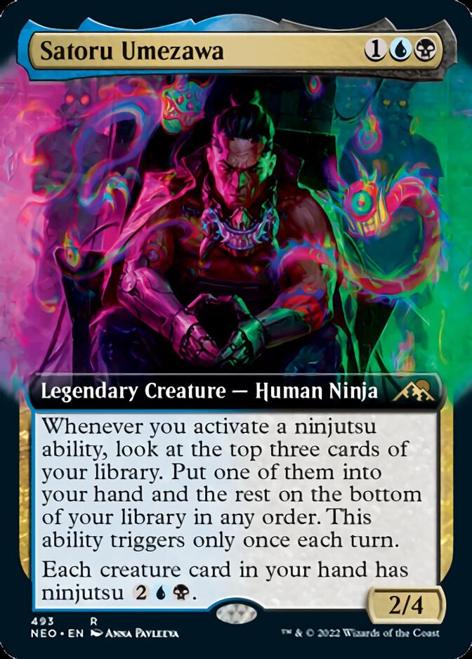 Satoru Umezawa (Extended Art) [Kamigawa: Neon Dynasty] | Jack's On Queen