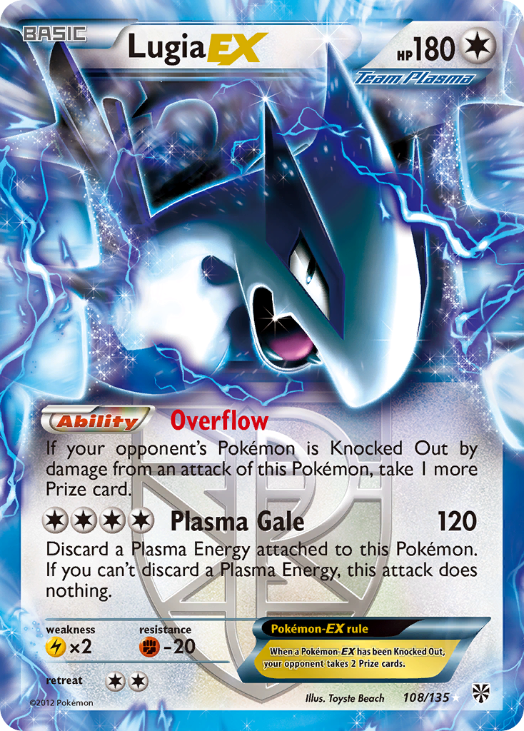 Lugia EX (108/135) [Black & White: Plasma Storm] | Jack's On Queen