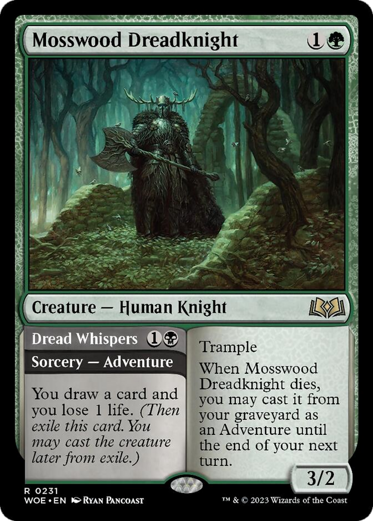 Mosswood Dreadknight // Dread Whispers [Wilds of Eldraine] | Jack's On Queen