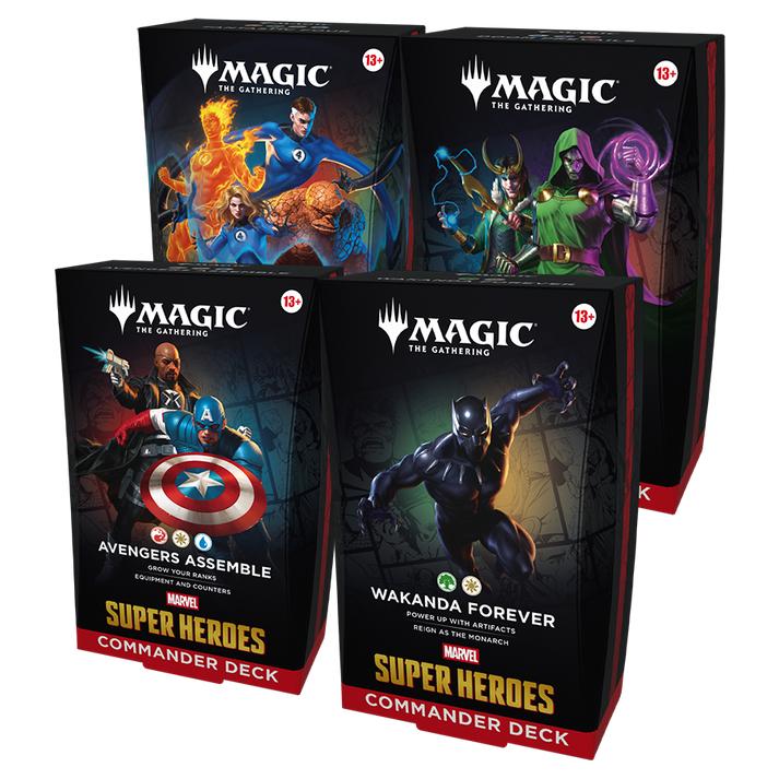 MTG MARVEL SUPER HEROES COMMANDER - FULL SET OF 4 | Jack's On Queen