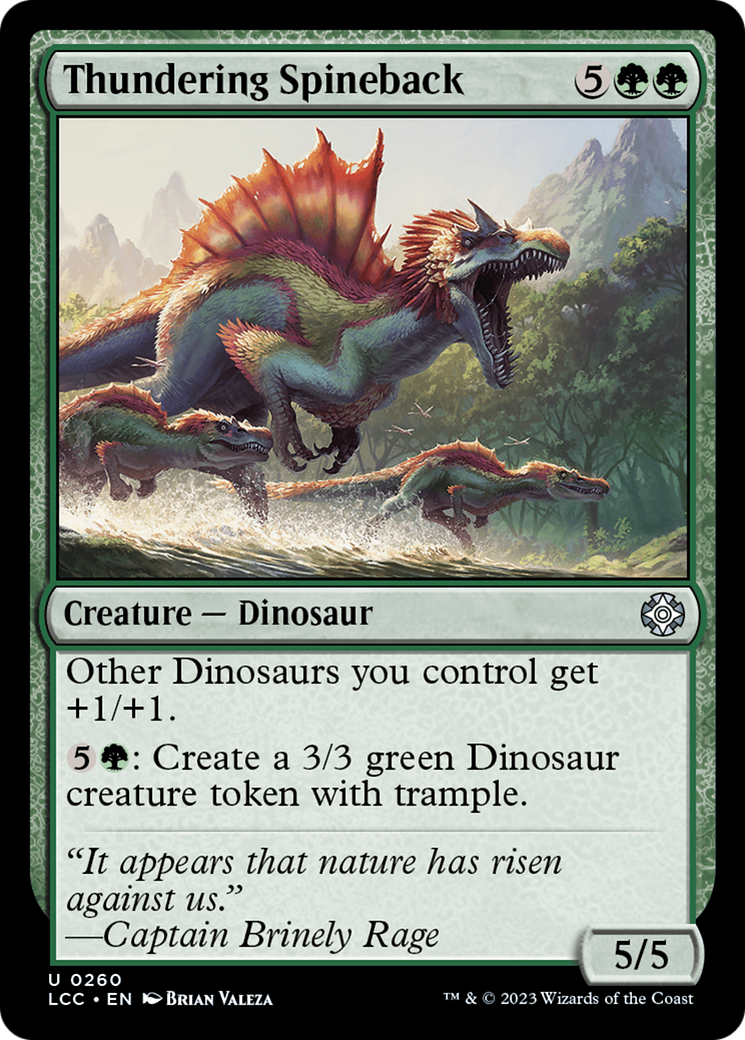 Thundering Spineback [The Lost Caverns of Ixalan Commander] | Jack's On Queen