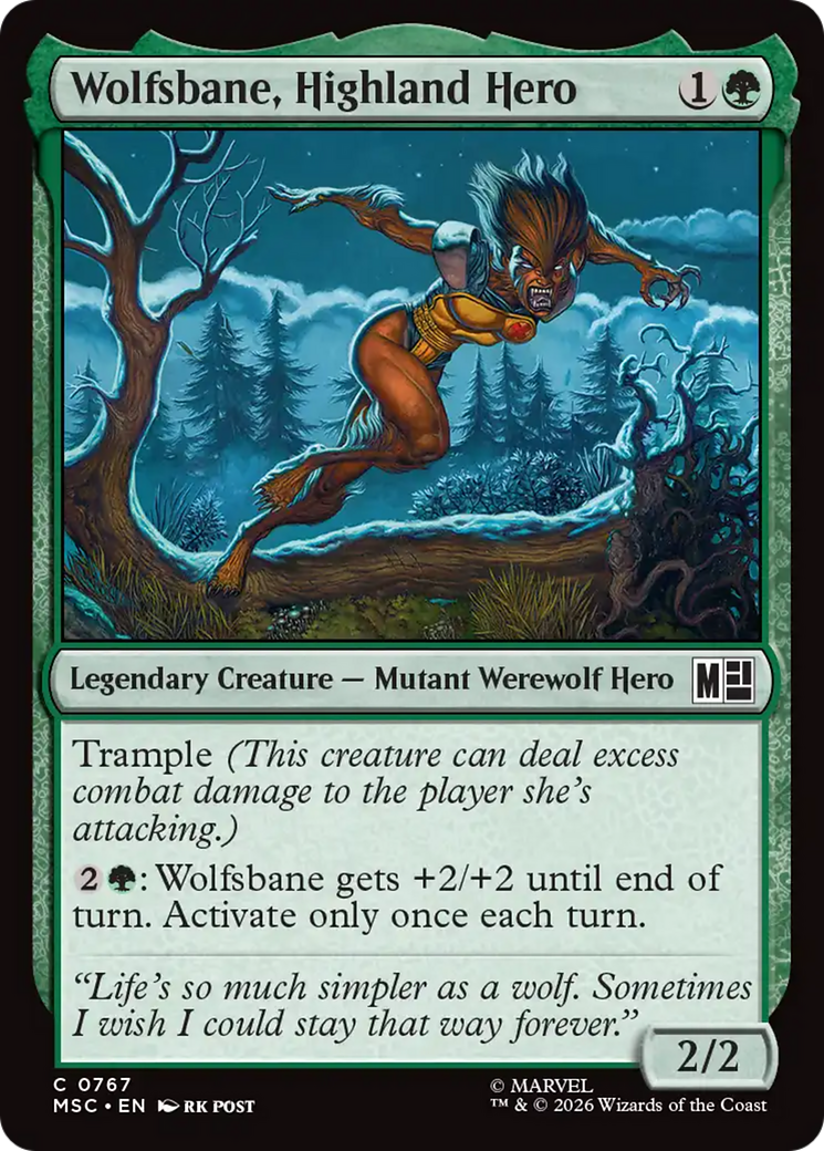 Wolfsbane, Highland Hero [Marvel Super Heroes Commander] | Jack's On Queen