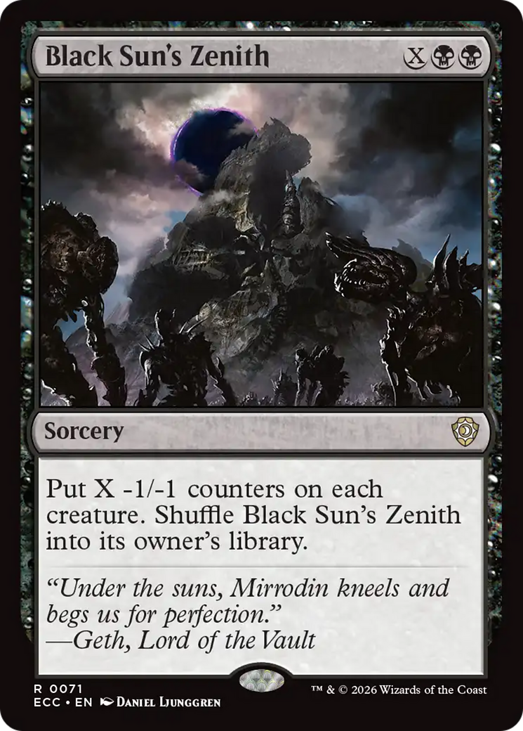 Black Sun's Zenith [Lorwyn Eclipsed Commander] | Jack's On Queen