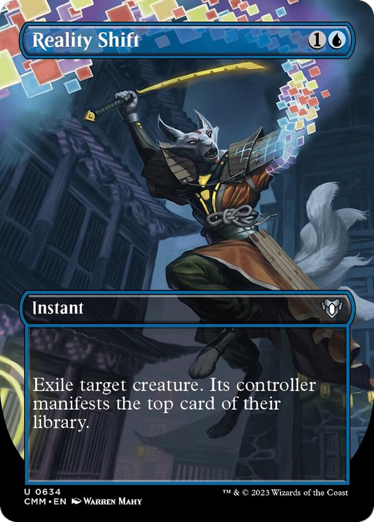 Reality Shift (Borderless Alternate Art) [Commander Masters] | Jack's On Queen