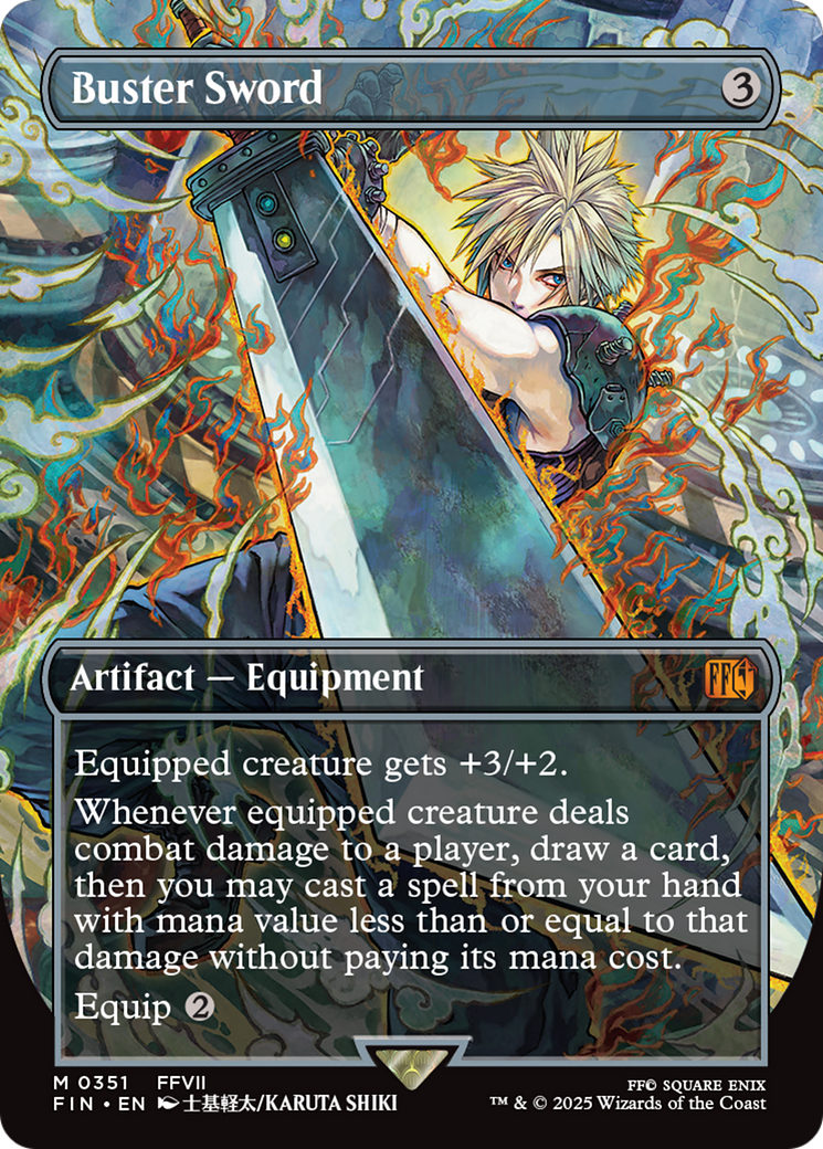 Buster Sword (Borderless) [FINAL FANTASY] | Jack's On Queen