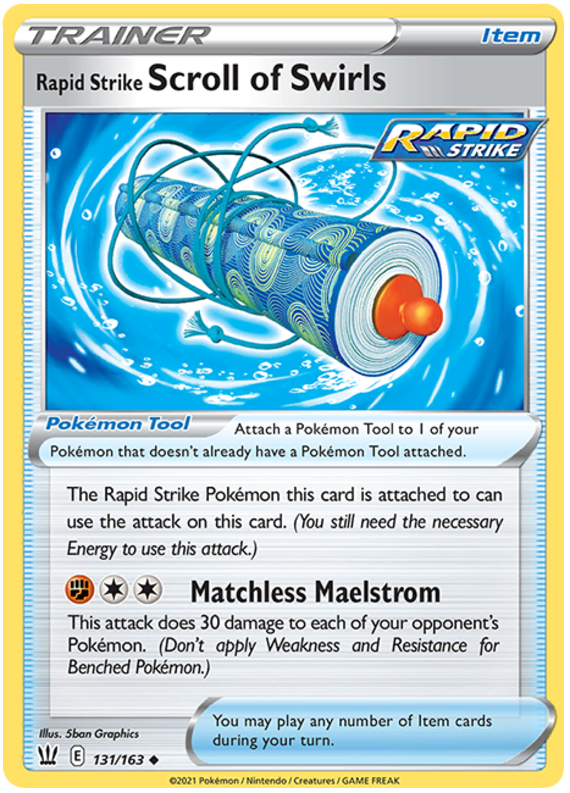 Rapid Strike Scroll of Swirls (131/163) [Sword & Shield: Battle Styles] | Jack's On Queen