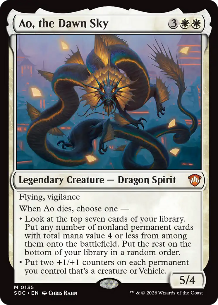Ao, the Dawn Sky [Secrets of Strixhaven Commander] | Jack's On Queen