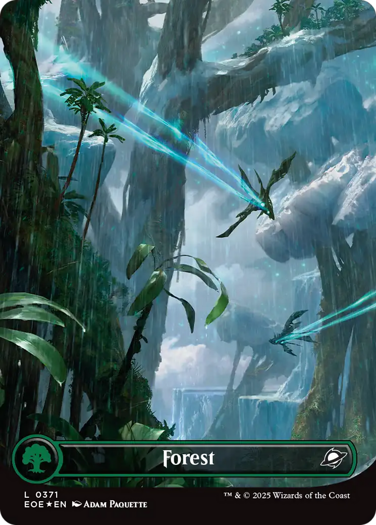 Forest (0371) (Borderless) (Galaxy Foil) [Edge of Eternities] | Jack's On Queen