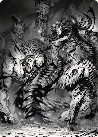 Vraska, Betrayal's Sting Art Card [Phyrexia: All Will Be One Art Series] | Jack's On Queen