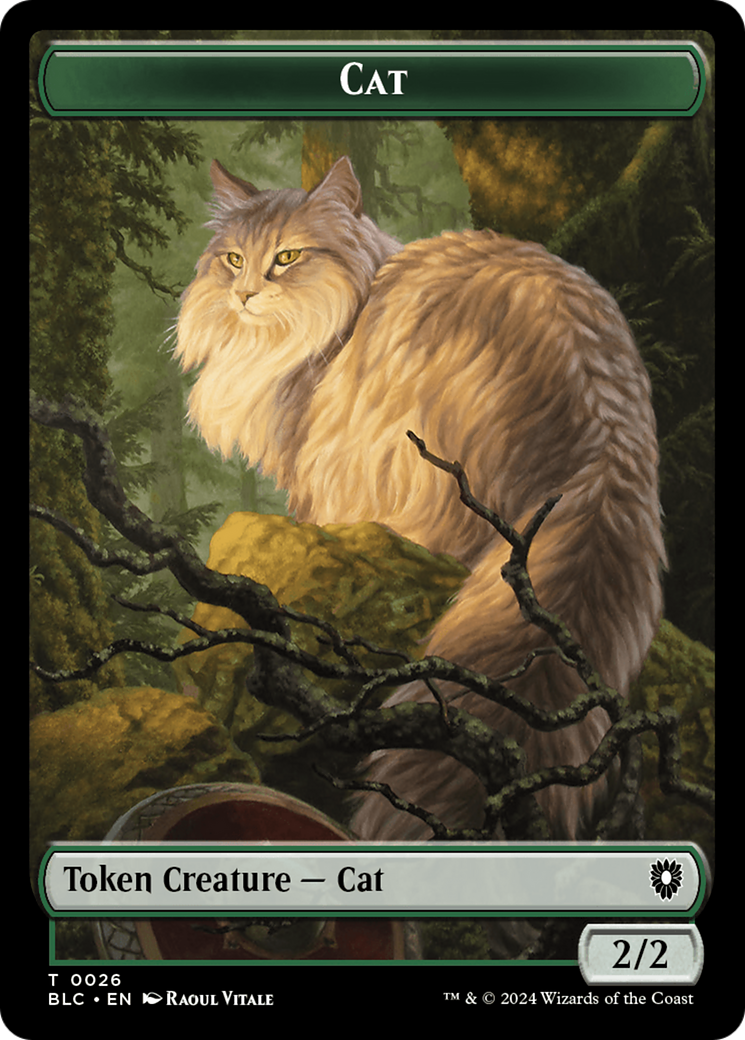 Elemental // Cat Double-Sided Token [Bloomburrow Commander Tokens] | Jack's On Queen