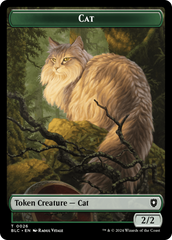 Elemental // Cat Double-Sided Token [Bloomburrow Commander Tokens] | Jack's On Queen