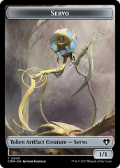 Soldier // Servo Double-Sided Token [Commander Masters Tokens] | Jack's On Queen