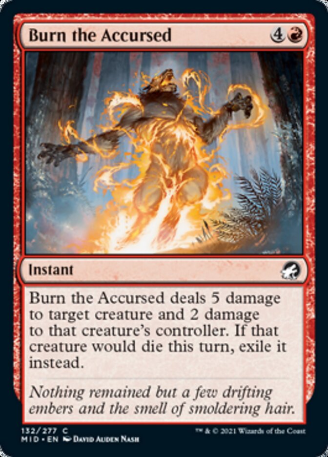 Burn the Accursed [Innistrad: Midnight Hunt] | Jack's On Queen