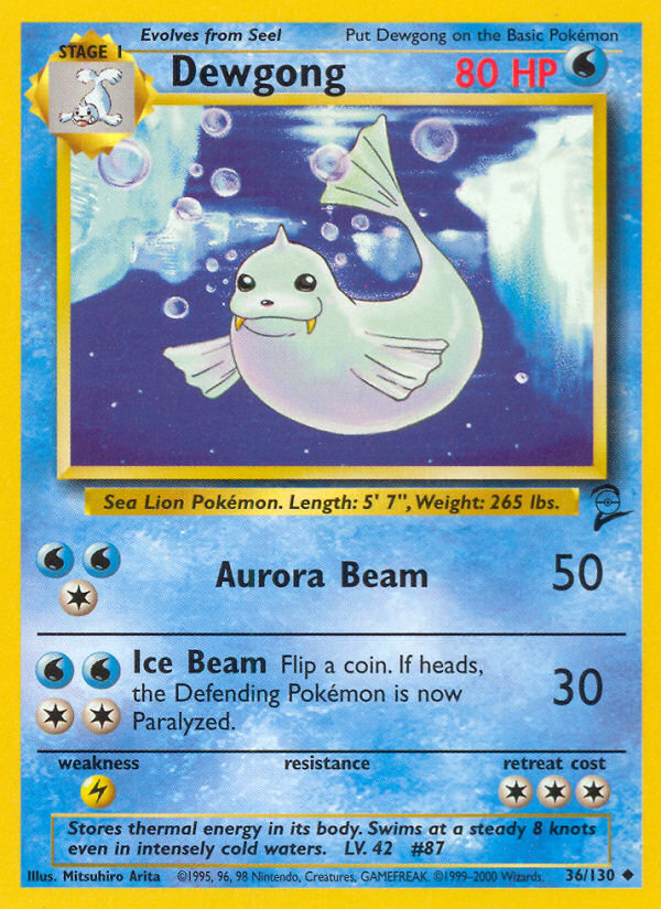 Dewgong (36/130) [Base Set 2] | Jack's On Queen