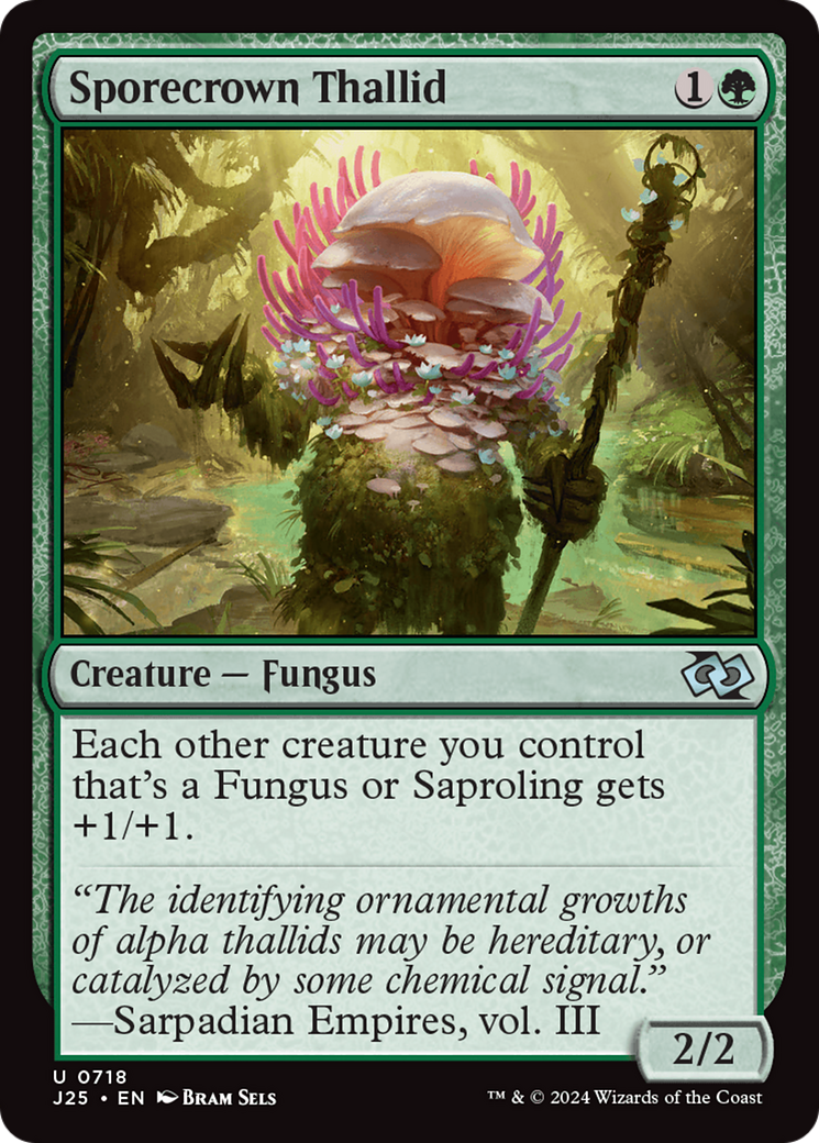 Sporecrown Thallid [Foundations Jumpstart] | Jack's On Queen