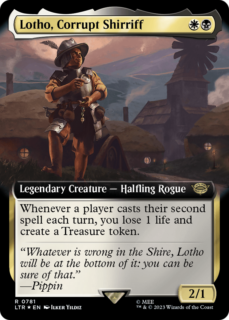 Lotho, Corrupt Shirriff (Extended Art) (Surge Foil) [The Lord of the Rings: Tales of Middle-Earth] | Jack's On Queen