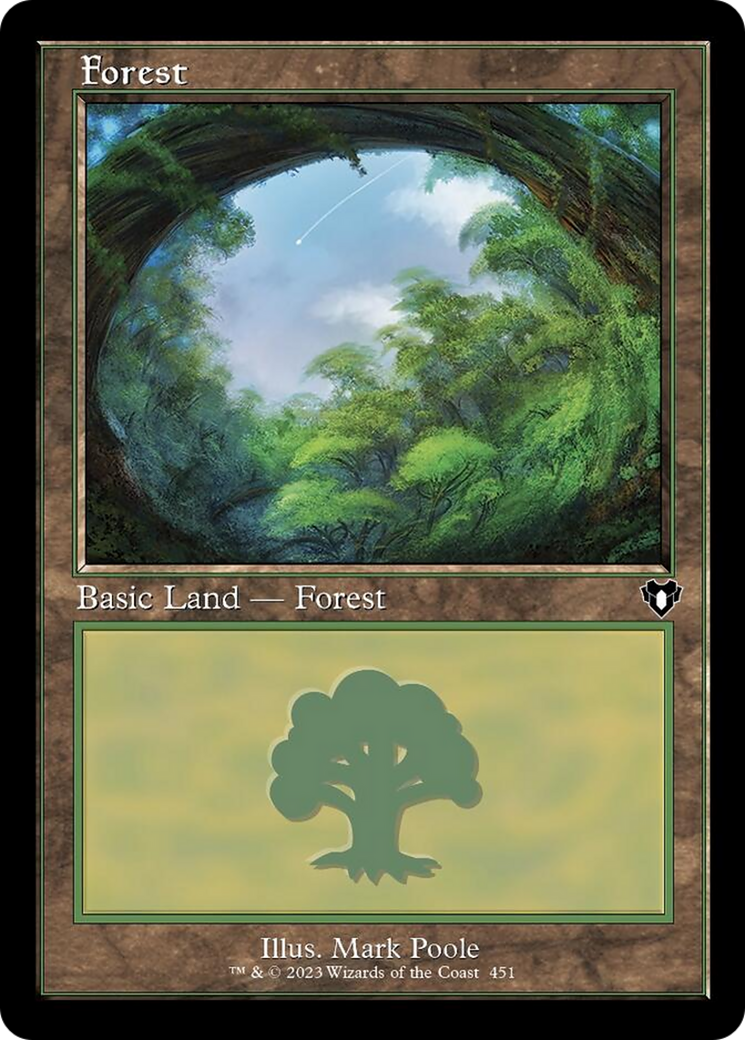 Forest (451) (Retro) [Commander Masters] | Jack's On Queen