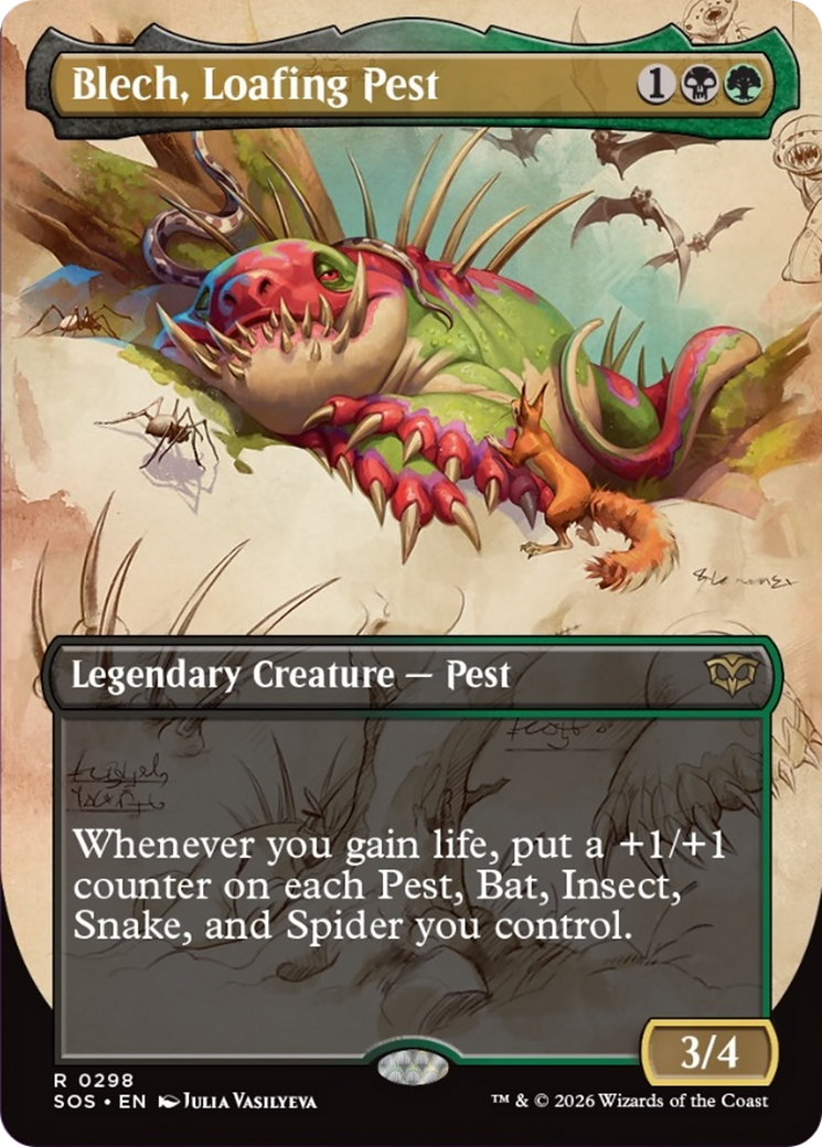 Blech, Loafing Pest (Borderless) [Secrets of Strixhaven] | Jack's On Queen
