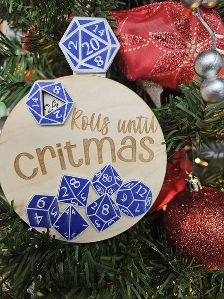Christmas Decoration - Santa with Reindoor - Roll with Critmas - Blue | Jack's On Queen