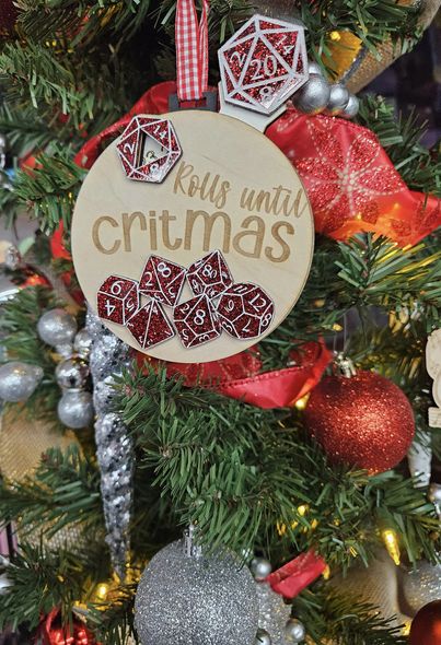 Christmas Decoration - Santa with Reindoor - Roll with Critmas - Red | Jack's On Queen