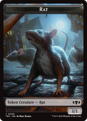 Human // Rat Double-Sided Token [Tarkir: Dragonstorm Commander Tokens] | Jack's On Queen