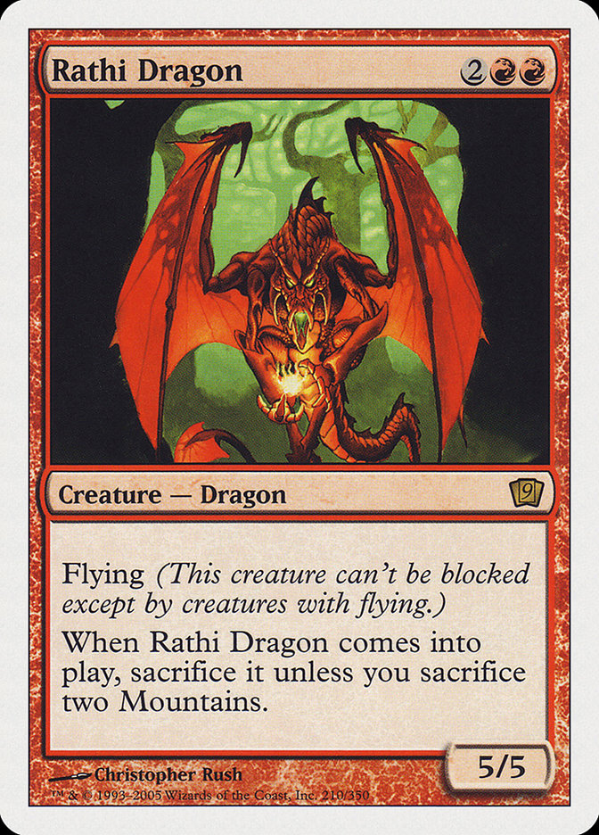 Rathi Dragon (9th Edition) [Oversize Cards] | Jack's On Queen
