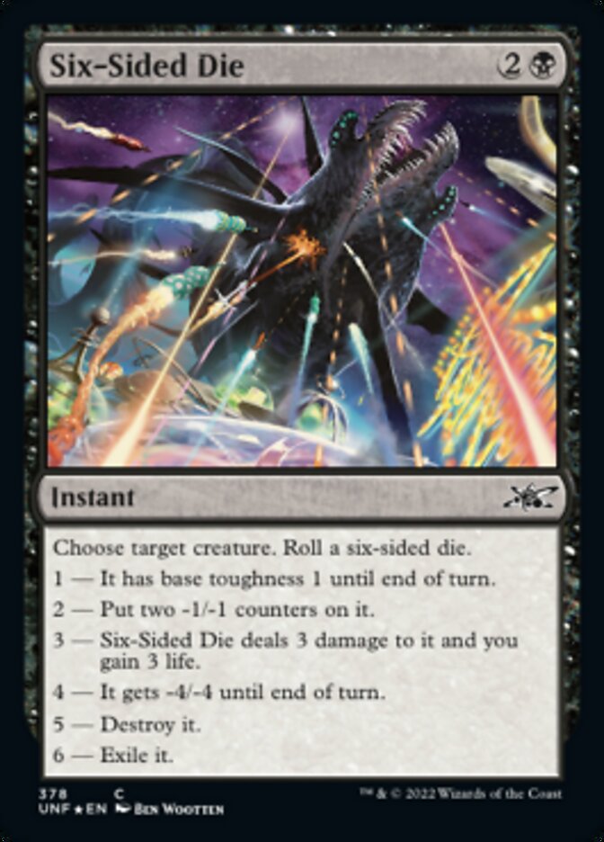 Six-Sided Die (Galaxy Foil) [Unfinity] | Jack's On Queen