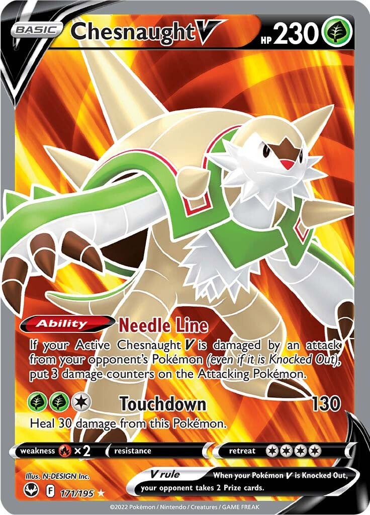 Chesnaught V (171/195) [Sword & Shield: Silver Tempest] | Jack's On Queen