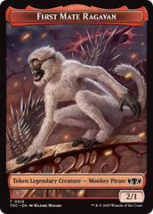 First Mate Ragavan // Treasure Double-Sided Token [Tarkir: Dragonstorm Commander Tokens] | Jack's On Queen