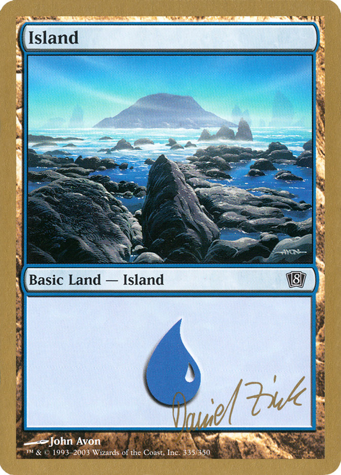 Island (dz335) (Daniel Zink) [World Championship Decks 2003] | Jack's On Queen