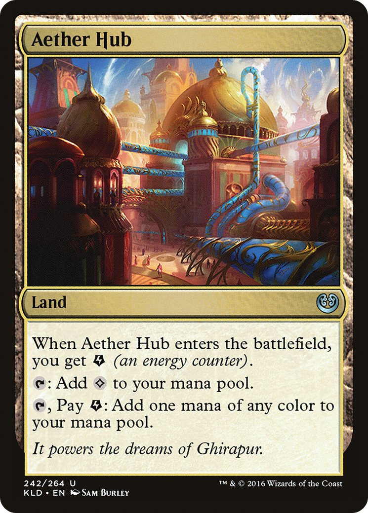 Aether Hub (Ripple Foil) [Modern Horizons 3 Commander] | Jack's On Queen