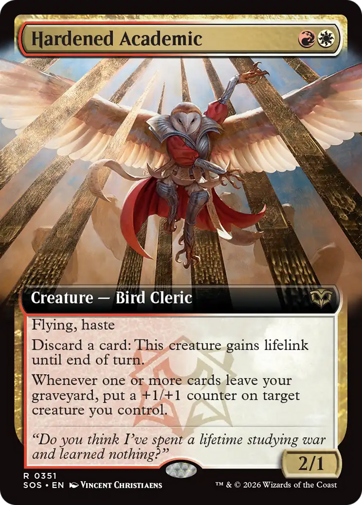 Hardened Academic (Extended Art) [Secrets of Strixhaven] | Jack's On Queen